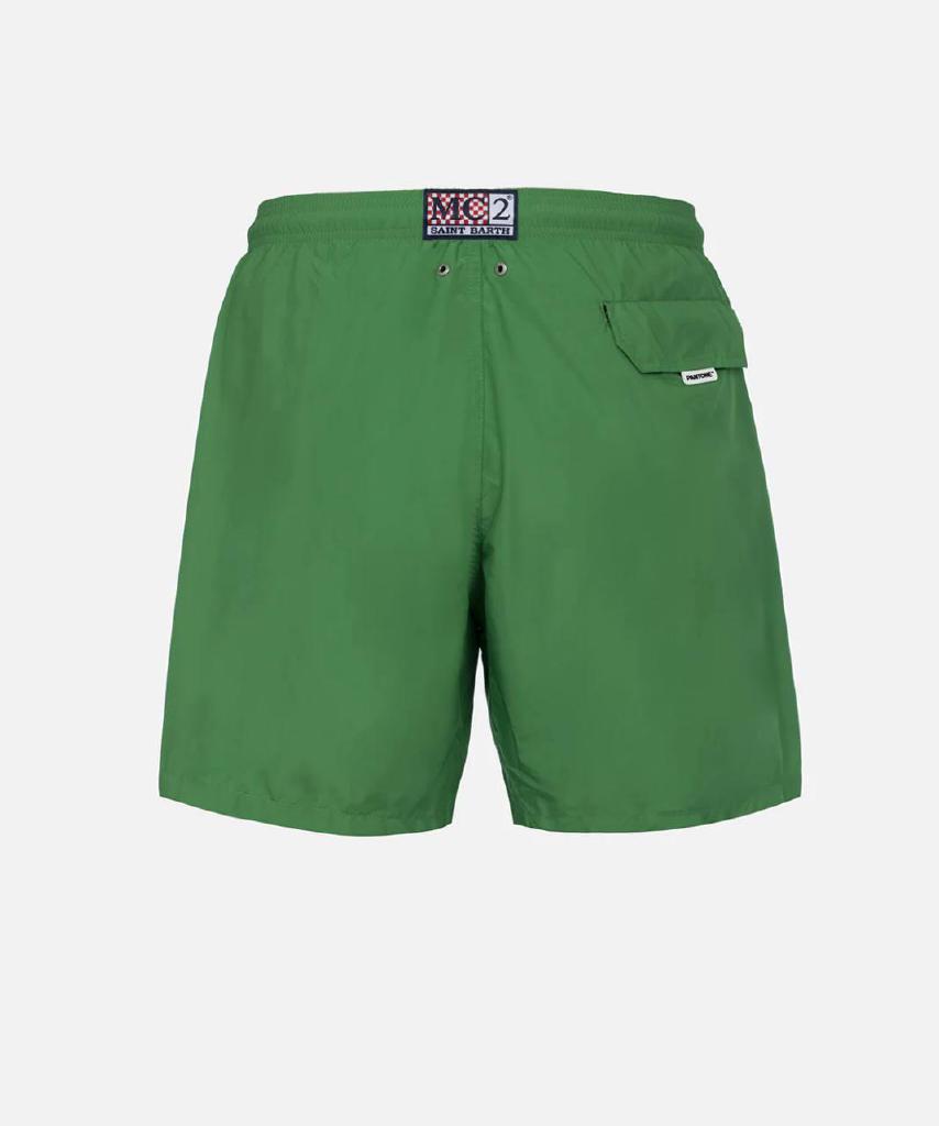 Costume da bagno da uomo in tessuto leggero verde erba Lighting Pantone | EDIZIONE SPECIALE PANTONE