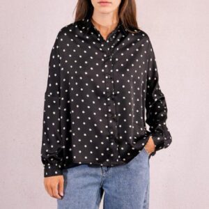 camicia a pois