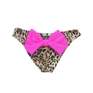 Slip da mare Madame con fiocco e leopardata