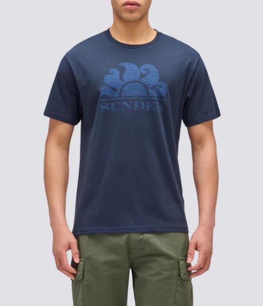 T-SHIRT UOMO A MANICHE CORTE CON LOGO