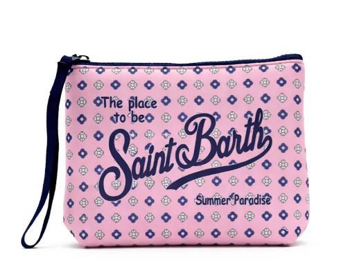 POCHETTE ALINE IN SCUBA SAINT BARTH CON STAMPA A FIORI