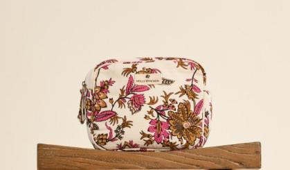 Mini pochette con stampa floreale