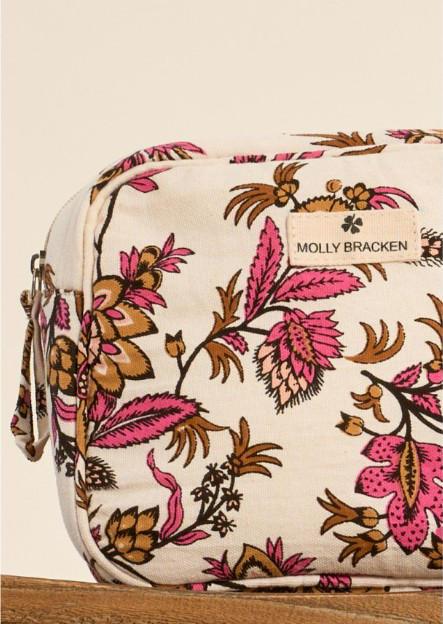 Mini pochette con stampa floreale