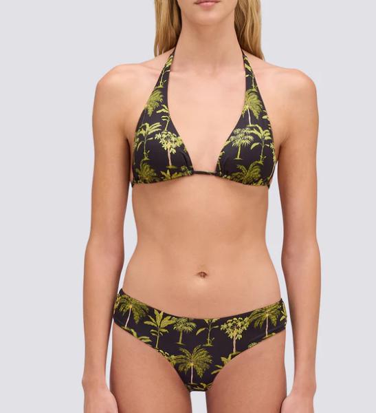 BIKINI TOP A TRIANGOLO AMERICANO CON NAPPE E FANTASIA BOTANIC