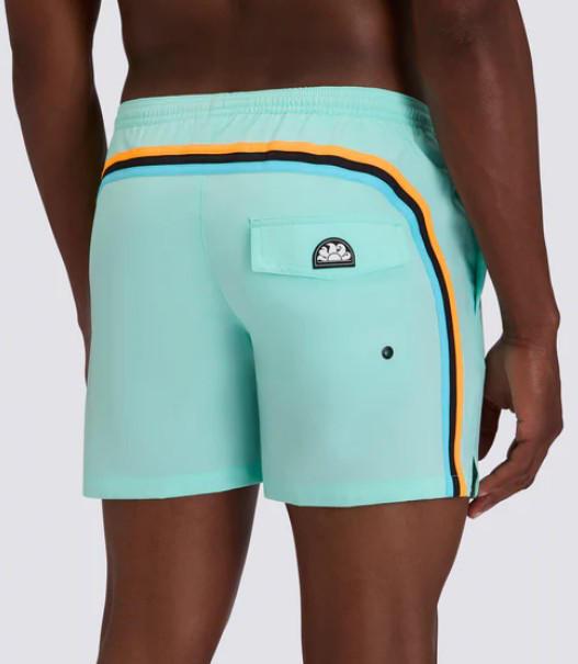 COSTUME DA BAGNO UOMO CON TESSUTO STRETCH A VITA ELASTICATA E CON CUSTODIA REMOVIBILE
