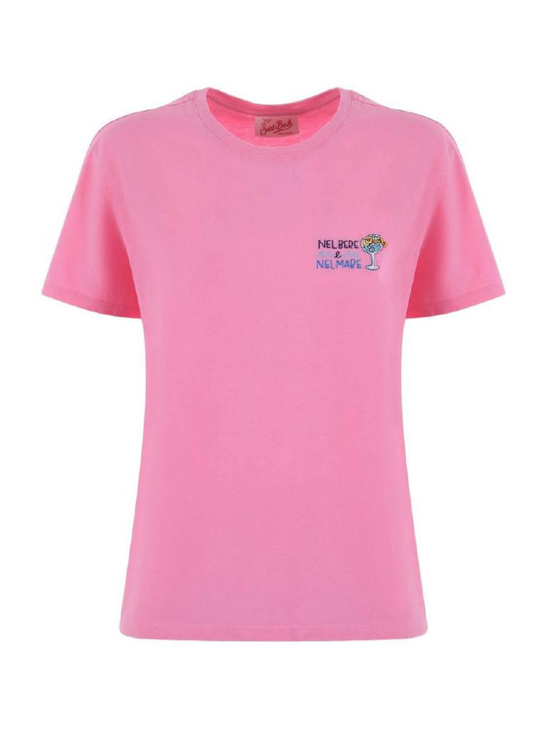 T-shirt Emilie bianca el Bere e Nel Mare