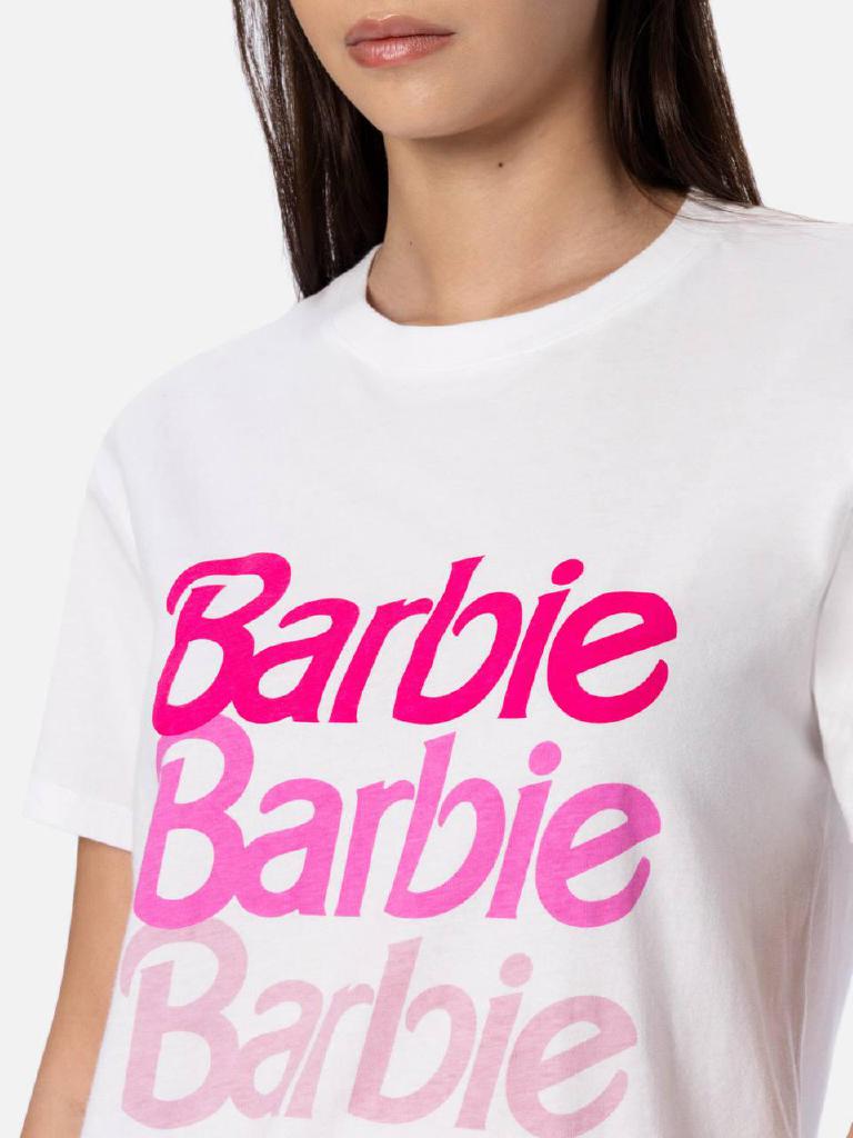 T-shirt Emilie in cotone con stampa logo Barbie | Special Edition