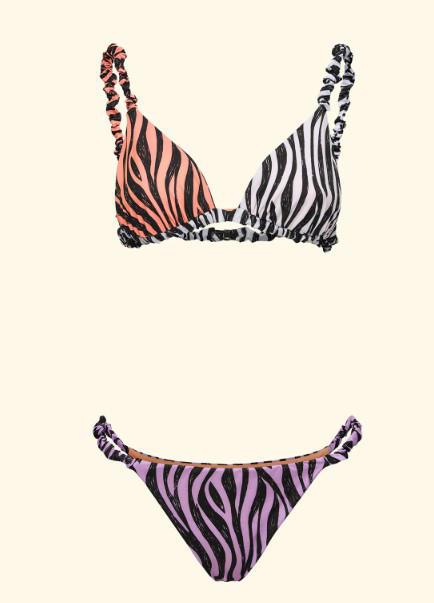 Bikini Donna F**K Triangolo con Slip Fisso Fantasia SW2901-X10