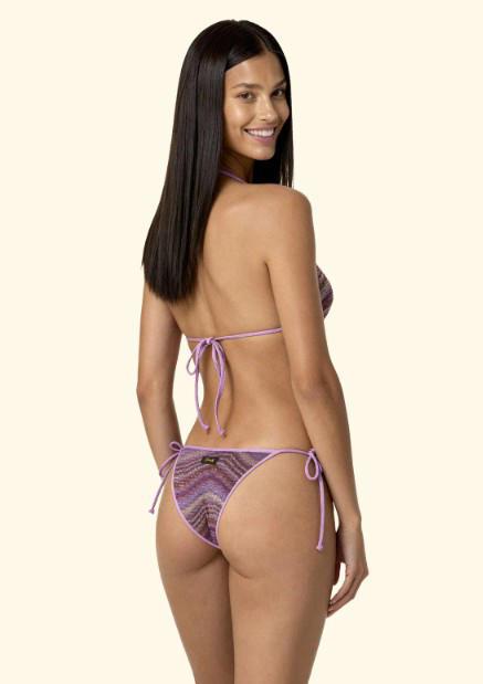 Bikini Donna F**K Triangolo con Slip Regolabile Multicolor SW0650-MC