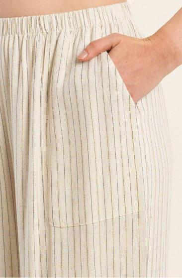 Pantaloni casual a righe
