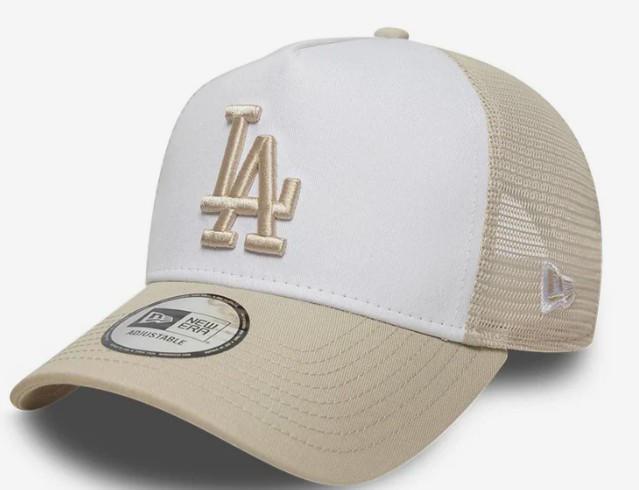 9FORTY A-Frame Trucker LA Dodgers MLB League Essential Beige Chiaro