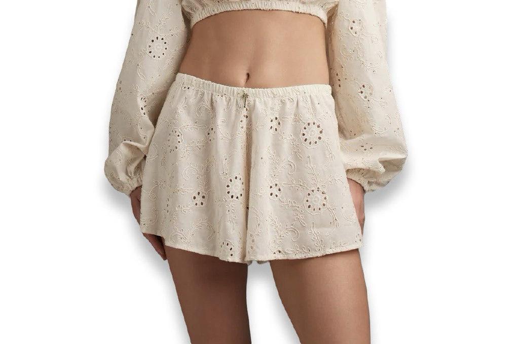 Short in pizzo san gallo