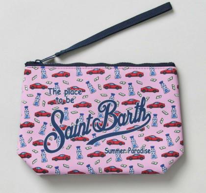 Pochette Aline in scuba con stampa speed tequila