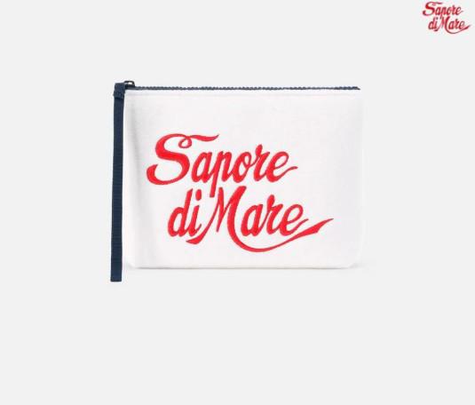 Pochette Aline effetto spugna con stampa Sapore di Mare | Special Edition