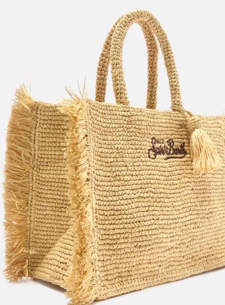 Borsa Colette in raffia con frange laterali