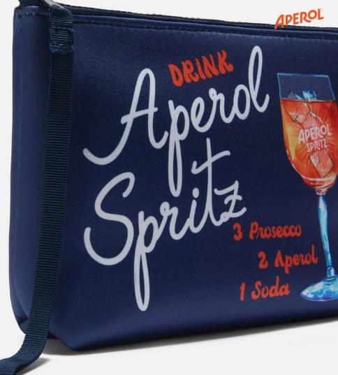 Pochette Aline in scuba con stampa Ricetta Spritz